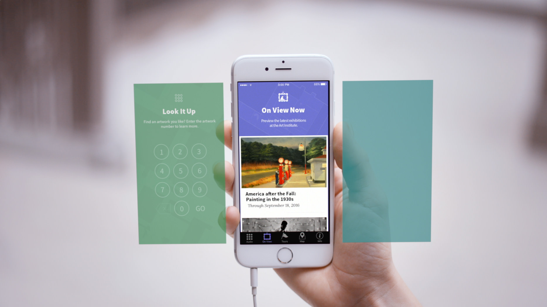 Still from Art Institute mobile app campaign
