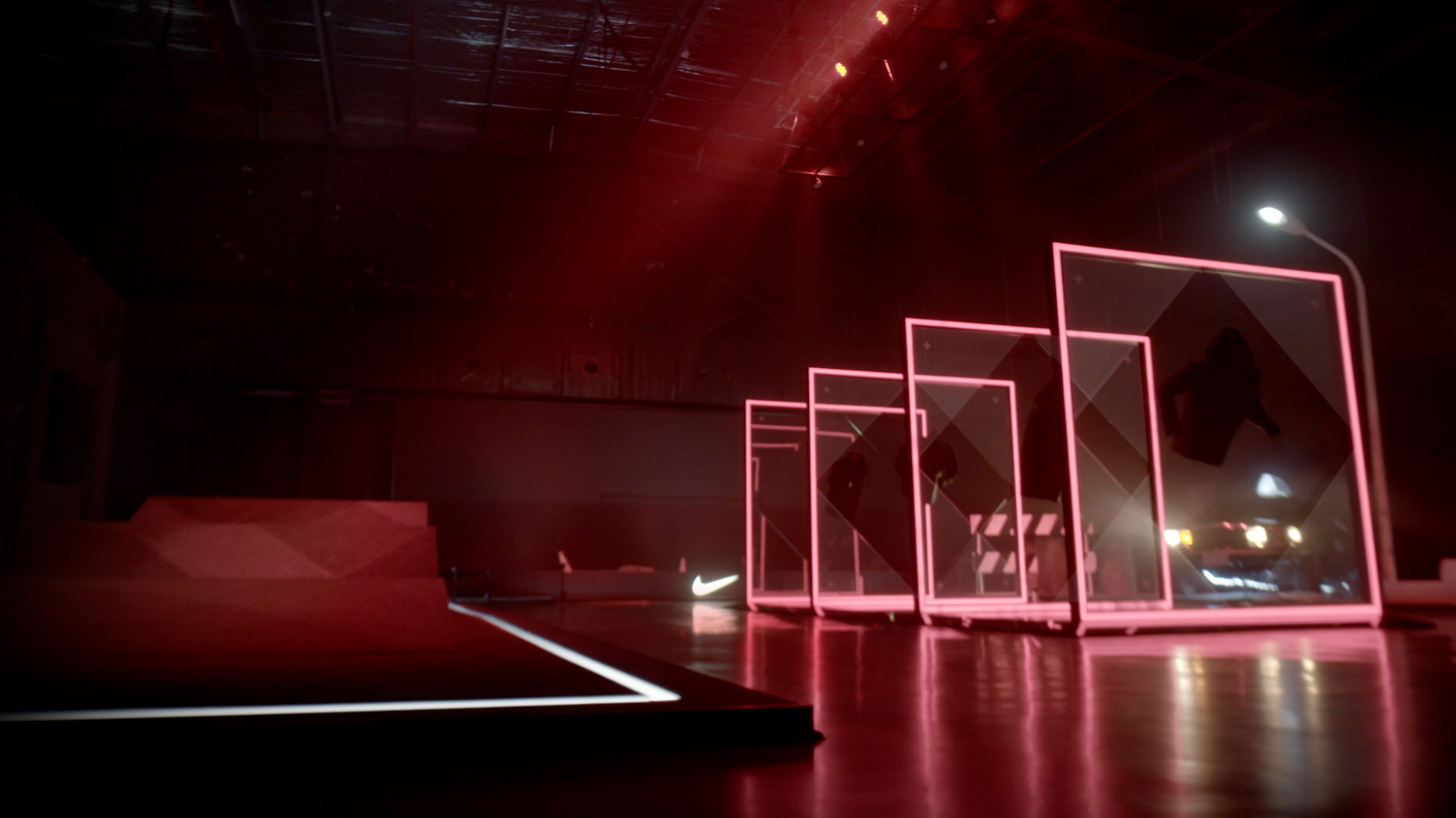 Still from NIKE Test Stride experience